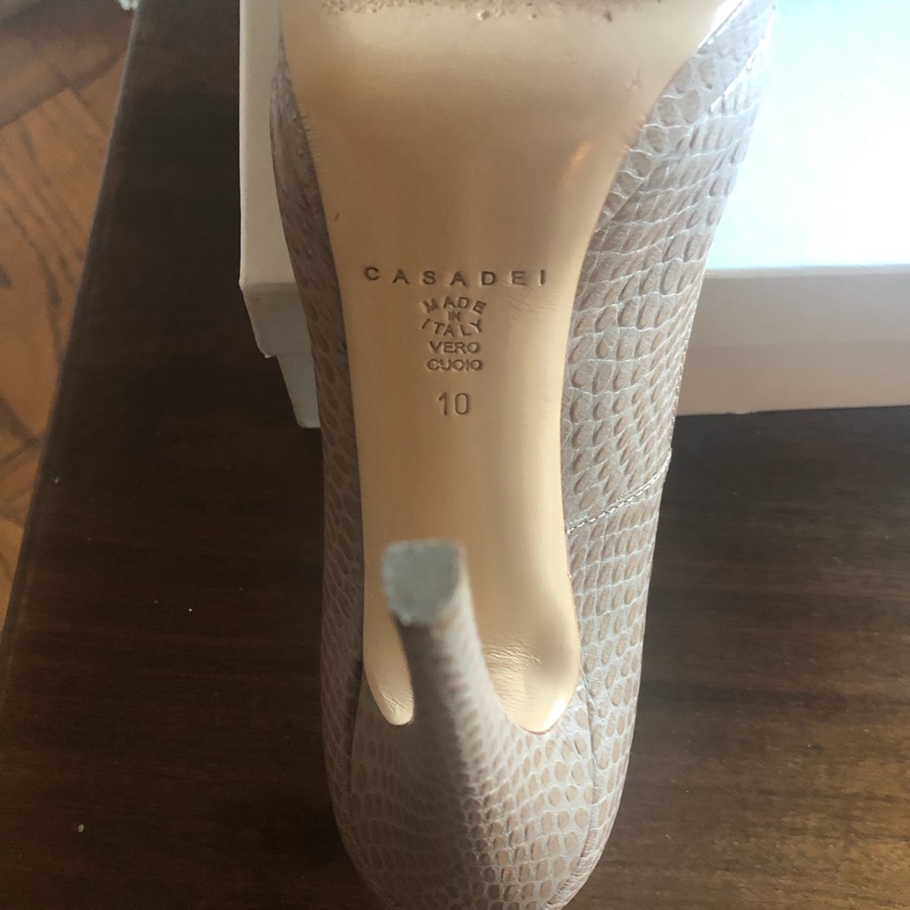 Casadei Peep Toe Platform Pump - image 7